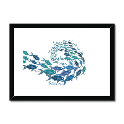 Fishers of Men - Matthew 4:19 | Framed Art Print