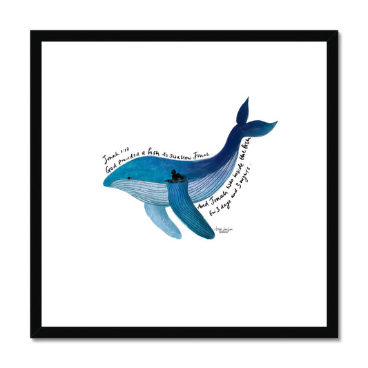 Jonah and the whale - Jonah 1:17 | Framed Art Print