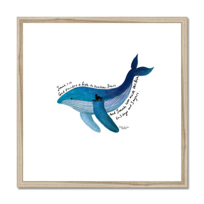 Jonah and the whale - Jonah 1:17 | Framed Art Print